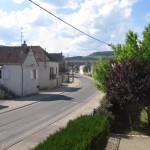 The road from our luxury vacation rental property with three double en-suite bedrooms in Burgundy and our village, Puligny Montrachet