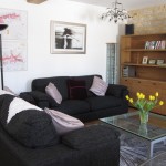 Winter is the living area ain our luxury vactation rental in Burgundy (Puligny Montrachet) with ample space for six people