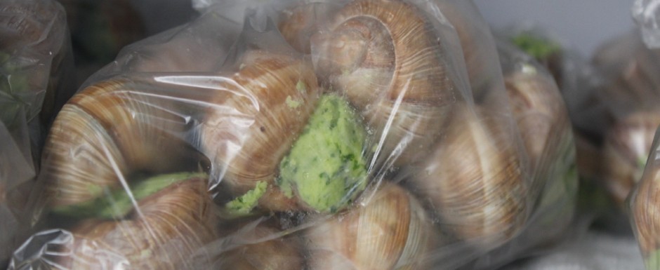 When we holiday in Burgundy, we get our escargots from the charcuterie in Meursault, the next village to Puligny Montrachet