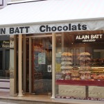 IMG_6258 Alaon Bat nougat and chocolate - in Beaune, near our holiday rental house, 10pm in Puligny Montrachet, Burgundy