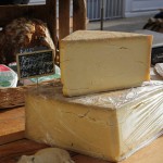 Fabulous beaufort cheese from Beaune market, near our holiday rental house, 10pm in Puligny Montrachet, Burgundy