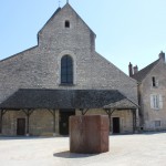 Chalon church and serra sculpture