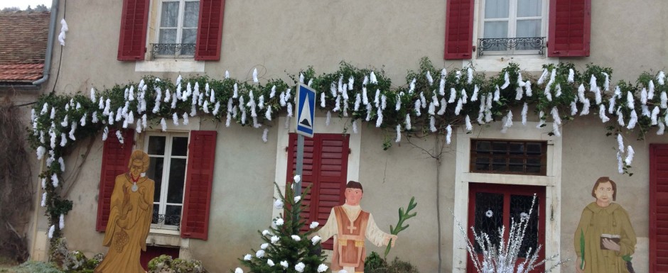 winter slider Saint Vincent celebrations near our luxury vacation rental in Puligny Montrachet, Burgundy