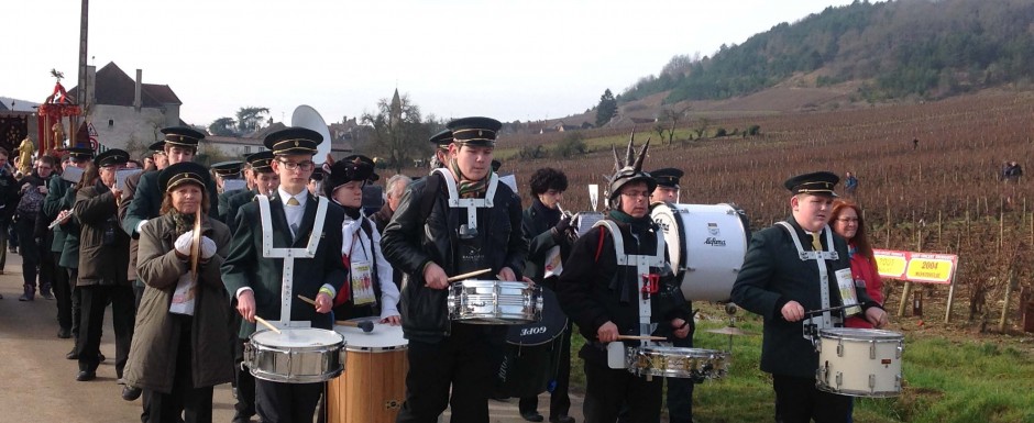 winter slider Saint Vincent celebrations near our luxury vacation rental in Puligny Montrachet, Burgundy