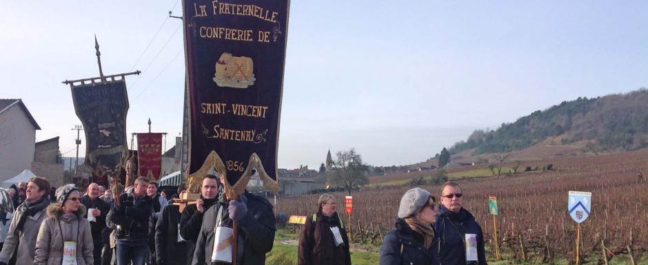 winter slider Saint Vincent celebrations near our luxury vacation rental in Puligny Montrachet, Burgundy