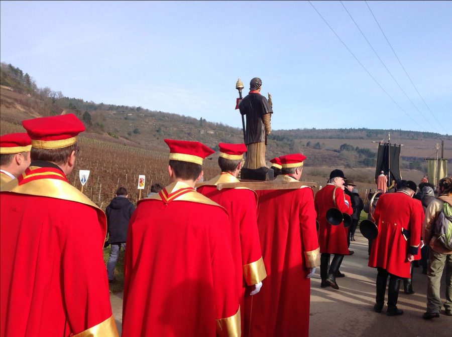 winter slider Saint Vincent celebrations near our luxury vacation rental in Puligny Montrachet, Burgundy