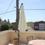 The large sun shades at 10pm, our luxury vacation rental in Puligny Montrachet, near Beaune, Burgundy